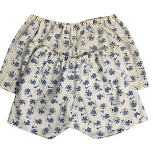 Vintage 50s Handmade 2 Pairs Shorts Womens Medium White Roy Rogers Trigger